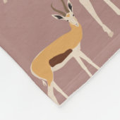 Couverture Polaire Motif animal sauvage d'Antelope (Coin)