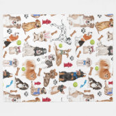 Couverture Polaire Motif Animaux mignons (Devant (Horizontal))