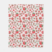 Couverture Polaire Motif aquarelle de tomates (Devant)