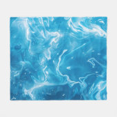 Couverture Polaire Motif aquatique Aqua Blue Pool (Devant (Horizontal))