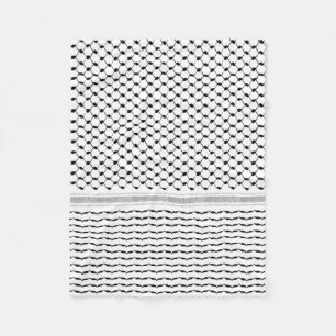 Couverture Polaire Motif arabe palestinien Kufiya Customisé