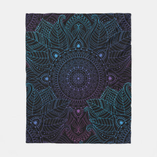 Couverture Polaire Motif arabesque oriental sans couture. Décorat lac
