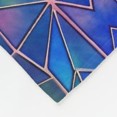 Couverture Polaire Motif arc-en-ciel en verre tendu (Coin)