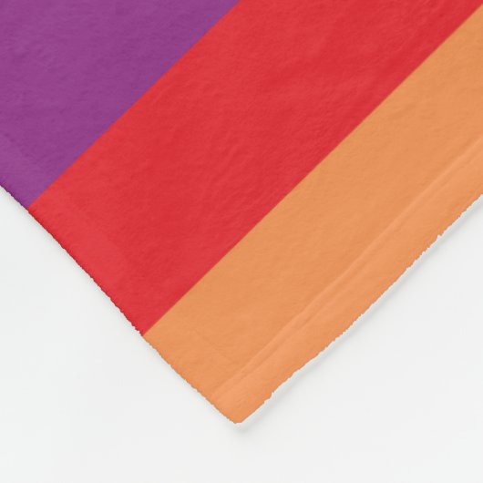 Couverture Polaire Motif arc-en-ciel simple (Coin)