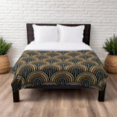 Couverture Polaire Motif Arch Boho Retro