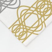 Couverture Polaire Motif argent et or (Coin)