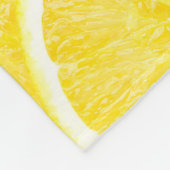 Couverture Polaire Motif Arrière - plan de pâte orange vibrant (Coin)