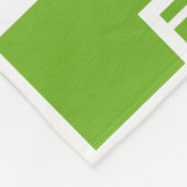 Couverture Polaire Motif Art déco à Lime (Coin)