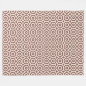 Couverture Polaire motif art déco beige marron (Devant (Horizontal))