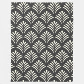 Couverture Polaire Motif Art déco moderne Motif noir et blanc  (Devant)