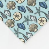 Couverture Polaire Motif assez bleu de mer d'étoiles de mer de Shell (Coin)
