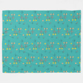 Couverture Polaire Motif atomique moderne d'Eames Starbursts de la (Devant (Horizontal))