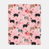 Couverture Polaire Motif australien Shepherd Valentine (Devant)
