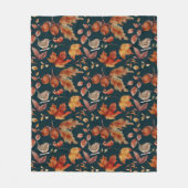 Couverture Polaire Motif automnal vintage (Devant)