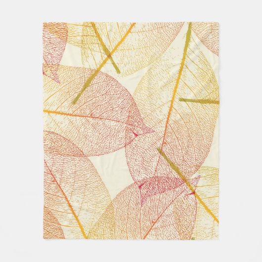 Couverture Polaire Motif automne (Devant)