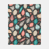 Couverture Polaire Motif automne (Devant)