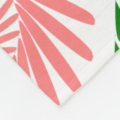 Couverture Polaire motif aux fleurs roses (Coin)