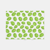 Couverture Polaire Motif aux olives vertes (Devant (Horizontal))