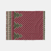 Couverture Polaire Motif avec arbres de Noël (Devant (Horizontal))