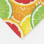 Couverture Polaire Motif avec des agrumes (Coin)