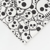 Couverture Polaire Motif avec des crânes (Coin)