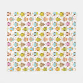 Couverture Polaire motif avec des oiseaux (Devant (Horizontal))