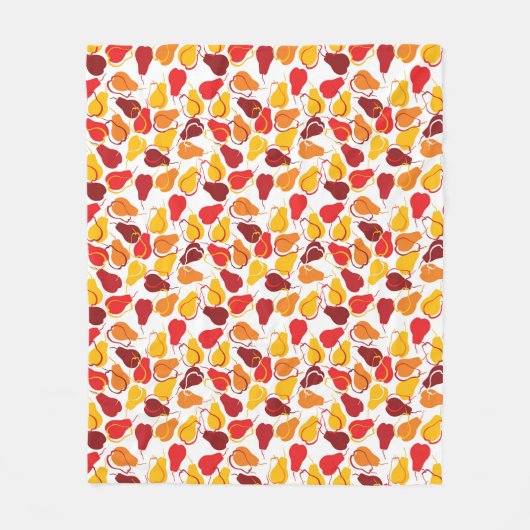 Couverture Polaire Motif avec des poires (Devant)