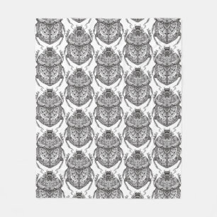 Couverture Polaire Motif avec le griffonnage de main