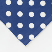 Couverture Polaire Motif avec le pois blanc (Coin)