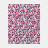 Couverture Polaire motif avec les chats mignons 2 de griffonnage de (Devant)