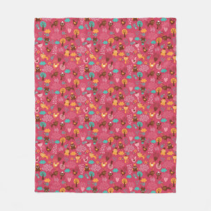 Couverture Polaire Motif avec les oiseaux et les chats mignons
