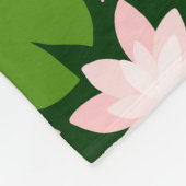 Couverture Polaire Motif avec lotus roses et caleçons verts (Coin)