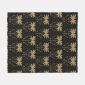 Couverture Polaire Motif avec palmiers et ornements (Devant (Horizontal))