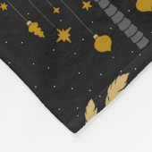 Couverture Polaire Motif avec palmiers et ornements (Coin)