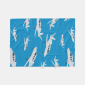 Couverture Polaire Motif avion à réaction (Devant (Horizontal))