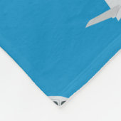 Couverture Polaire Motif avion à réaction (Coin)
