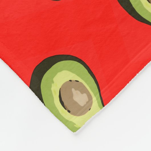 Couverture Polaire Motif Avocado (Coin)
