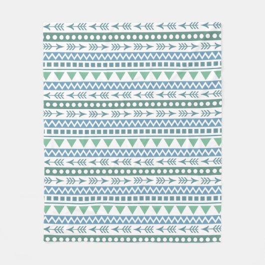 Couverture polaire Motif Aztec (Devant)
