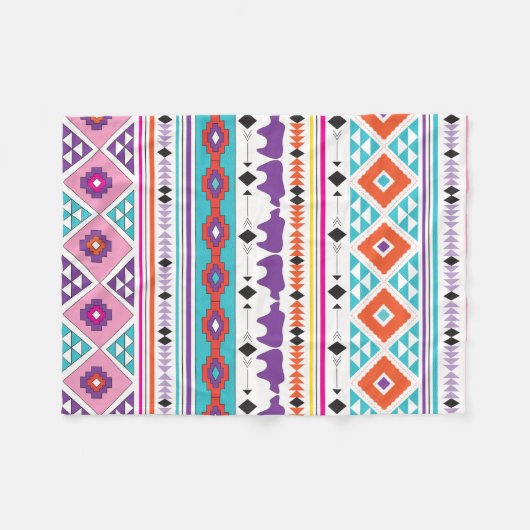 Couverture Polaire Motif Aztec Sud-Ouest (Devant (Horizontal))