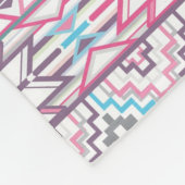 Couverture Polaire Motif aztèque géométrique abstrait 3 (Coin)