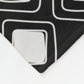 Couverture Polaire Motif Aztèque tribal noir Boho (Coin)