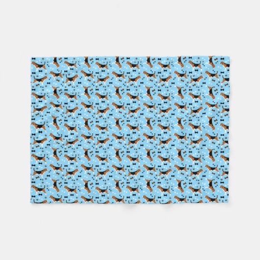 Couverture Polaire Motif Beagle beagle (Devant (Horizontal))