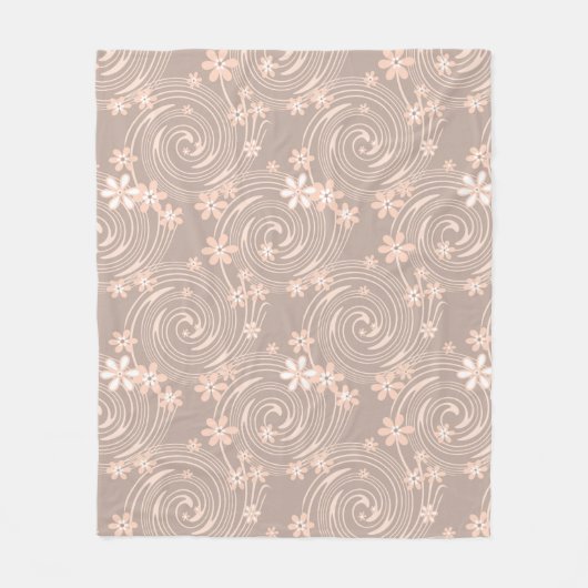 Couverture Polaire Motif beige (Devant)