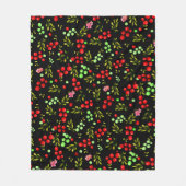 Couverture Polaire Motif Berries (Devant)