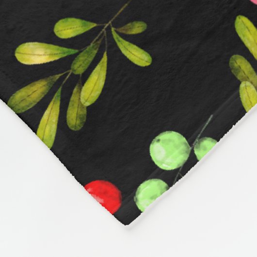 Couverture Polaire Motif Berries (Coin)