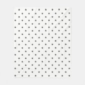Couverture Polaire Motif Black and White Stars (Devant)