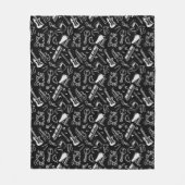 Couverture Polaire Motif Black & White Instruments (Devant)