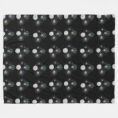 Couverture Polaire Motif Black White Lawn Bowls, (Devant (Horizontal))