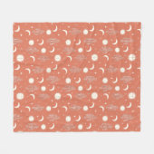 Couverture Polaire Motif blanc Cactus (Devant (Horizontal))