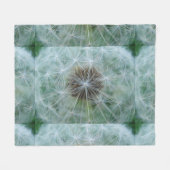 Couverture Polaire Motif blanc Dandelion (Devant (Horizontal))